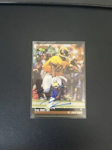 TROY DRAYTON ST. LOUIS RAMS 1995 PROLINE CLASSIC AUTOGRAPHED CARD #/1375 NFL - Picture 1 of 4