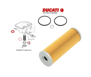 Ducati OEM Panigale Streetfighter 959 899 1199 1299 V2 955 Ölfilter Dichtringe - Bild 1 von 1