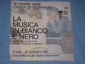 LA MUSICA IN BIANCO E NERO - Catalogo mostre Cassa di Risparmio 40 (D1) - Picture 1 of 1