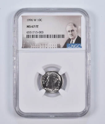 MS67 FT 1996-W Roosevelt Dime NGC Special Lbl - Image 1 of 4
