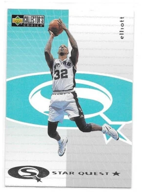Lot of 7 1997-98 UD Collector's Choice StarQuest Elliott Hardaway Foyle Jackson - Image 1 of 4
