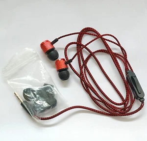 Auriculares In-Ear Auriculares Auriculares para Samsung Xiaomi LG HTC Rojo - Negro - Imagen 1 de 4