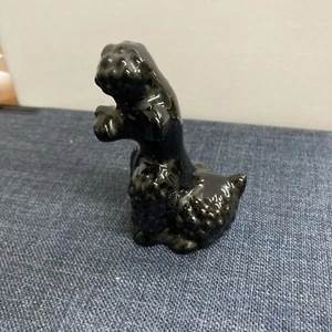 Vintage "Goebel schwarzer Pudel Hund Figur Porzellan W. Deutschland neuwertig 2,75"" - Bild 1 von 5