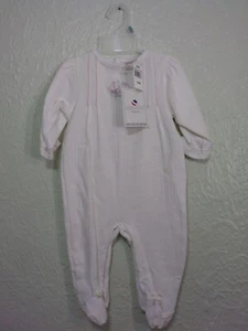 Absorba Layette 3-6mo Month Bunny Sweet Sleeper NWT Girl White/Pink - Picture 1 of 12