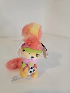 Present Pets Mini Pink Orange Soccer Puppy Dog Plush Stuffed Animal Spin Master - Picture 1 of 6