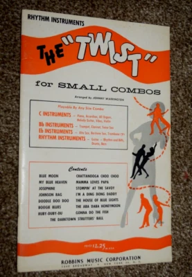 VINTAGE "THE TWIST Small Combos 2," 17 Tunes, C/Bb/Eb & Rhythm Instruments, New - Image 1 of 4
