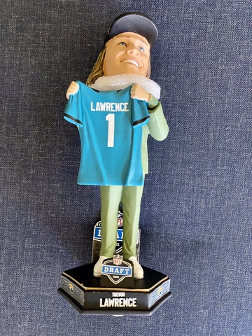 2021 FOCO Draft Day Trevor Lawrence Rookie Bobblehead. Brand new in original box Cover