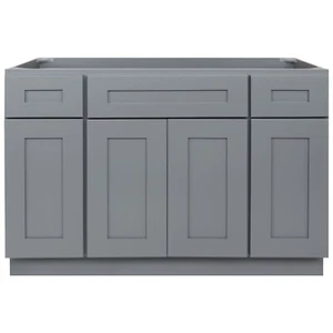 48" Vanity Sink Base Cabinet with Drawers Colonial Gray by LessCare - Picture 1 of 2