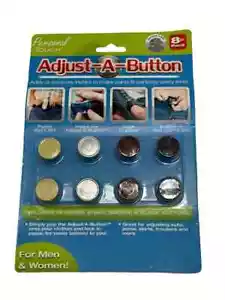 Adjust A Button 8 Buttons for Men & Women's Jeans To Adjust Fit New In Package - Picture 1 of 2