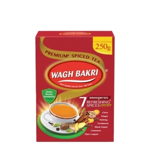 Wagh Bakri Premium Tè Speziato con 7 Spezie Rinfrescanti 250g, Tè Nero - Spedizione Rapida - Foto 1 di 7