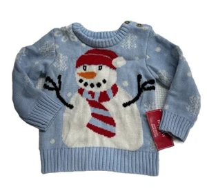 Maglione Holiday Time Pupazzo di Neve Fiocco di Neve Taglia 2T - Foto 1 di 4