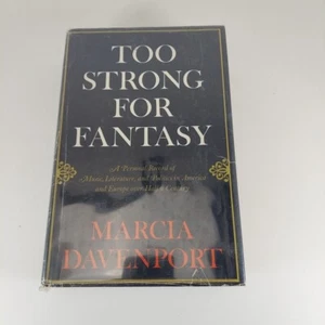 Too Strong for Fantasy A Personal Record Marcia Davenport 1967 Book Club Ed HCDJ - Picture 1 of 14