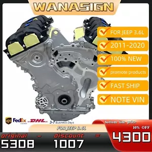 Remanufactured Engine Assembly Fit For Chrysler 300 Dodge Ram Jeep 3.6L Wrangler - Picture 1 of 12