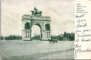 AK Brooklyn New York Soldaten und Matrosen Monument 1907 SR - Bild 1 von 2