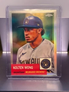 Kolten Wong 2022 Topps Chrome Platinum Anniversary Refractor - #209 - Picture 1 of 2