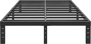 10 Inch King Size Bed Frame - No Box Spring Needed Heavy Duty Metal Platform Mat - Picture 1 of 9