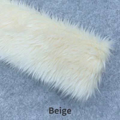 3CM Long Hair Faux Fur Fabric Furry DIY Material Toy Doll Background Soft Plain - Image 1 of 4