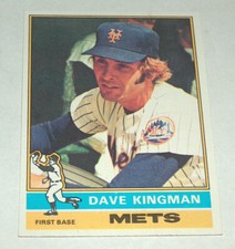 1976 76 Topps # 40 Dave Kingman New York Mets 1st Base MLB Baseball Card NMMT