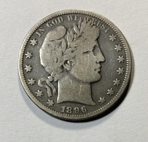 1896-O Barber Half Dollar Better Date VG Cover