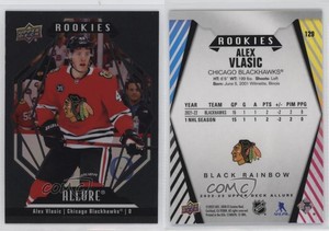 2022-23 Upper Deck Allure Rookies Black Rainbow Alex Vlasic #129 Rookie RC