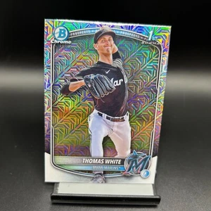 2025 Bowman Mega Mojo Refractor #BCP-69 Thomas White Miami Marlins - Picture 1 of 2