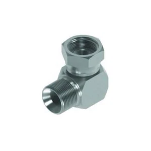 BSP MASCHIO X BSP GIREVOLE FEMMINA SEDILE MORBIDO ORING 90° GOMITO COMPATTO - Foto 1 di 2