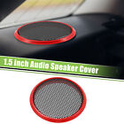 1pcs 1.5 Inch Car Speaker Grill Cover Mesh Round Audio Subwoofer Guard Red