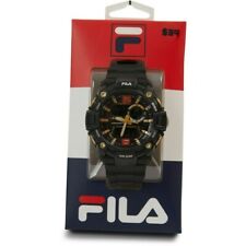 Fila Men's Digital Performance Watch Dial Watch - Black and Gold