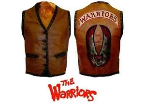 Braune Farbe Herren Gangster The Warriors Film Echtleder Weste/Jacke333 - Bild 1 von 2