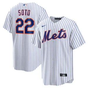 New York Mets Juan Soto #22 White or Black Officially Licensed Jersey - Picture 1 of 7