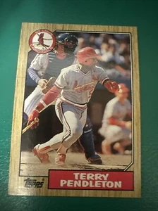 1987 Topps TERRY PENDLETON Baseball Card #8. ST.LOUIS CARDINALS. - Picture 1 of 2