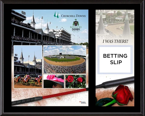 Kentucky Derby 142 12" x 15" I Was There Betting Slip Plaque Cover