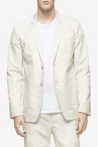 Blazer de algodón y lino Rag & Bone plateado abedul Weston talla 36 nuevo sin etiquetas $595 - Imagen 1 de 12