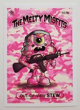 Melty Misfits Series 3 107b Out Of View Stew Variant Card Sticker Buff Monster