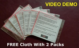 Jeweller's Rouge Polishing Cloths x 6 Cleaning Gold & Silver Coins Silverware - Picture 1 of 3