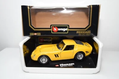 B37 BBURAGO BURAGO 1:18 3011 FERRARI 250 GTO 250GTO 1962 AMARILLO SIN USAR, E... - Imagen 1 de 4