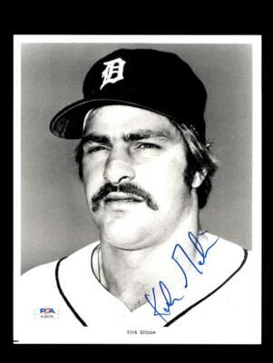 Kirk Gibson PSA ADN Certificado de Autenticidad Vintage Firmado 8x10 Foto Autógrafo Tigres Foto 1 de 3