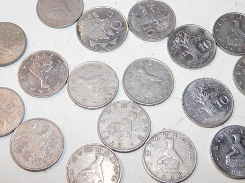Lot of 50 Zimbabwe 10 cent Dime Coins Cover