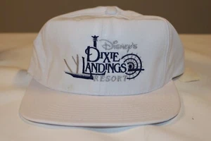 Vintage Disney's Dixie Landings Resort Mütze 80er selten Rarität weiß mit Etikett Riemen - Bild 1 von 8