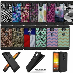 Case for (Moto G7 Plus/ Moto G7) Black Flexible Scratch Defender TPU Cover - Picture 1 of 85