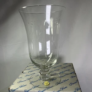 Princess House Heritage 11" mundgeblasene Kristallvase mit Fuß #019 - Bild 1 von 10