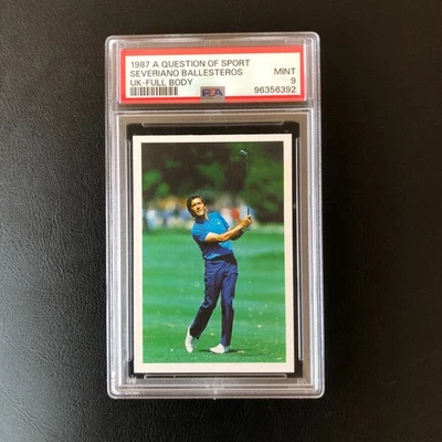 Severiano Ballesteros 1987 A Question of Sport Golf PSA 9 Mint (E) - Image 1 of 4