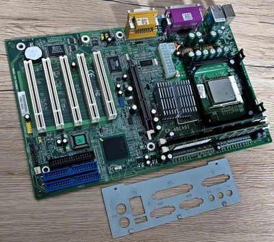 100% TEST Epox EP-4BEA9I Rev:1.0 468 L3018 Intel 845E Industrial Motherboard - Image 1 of 4