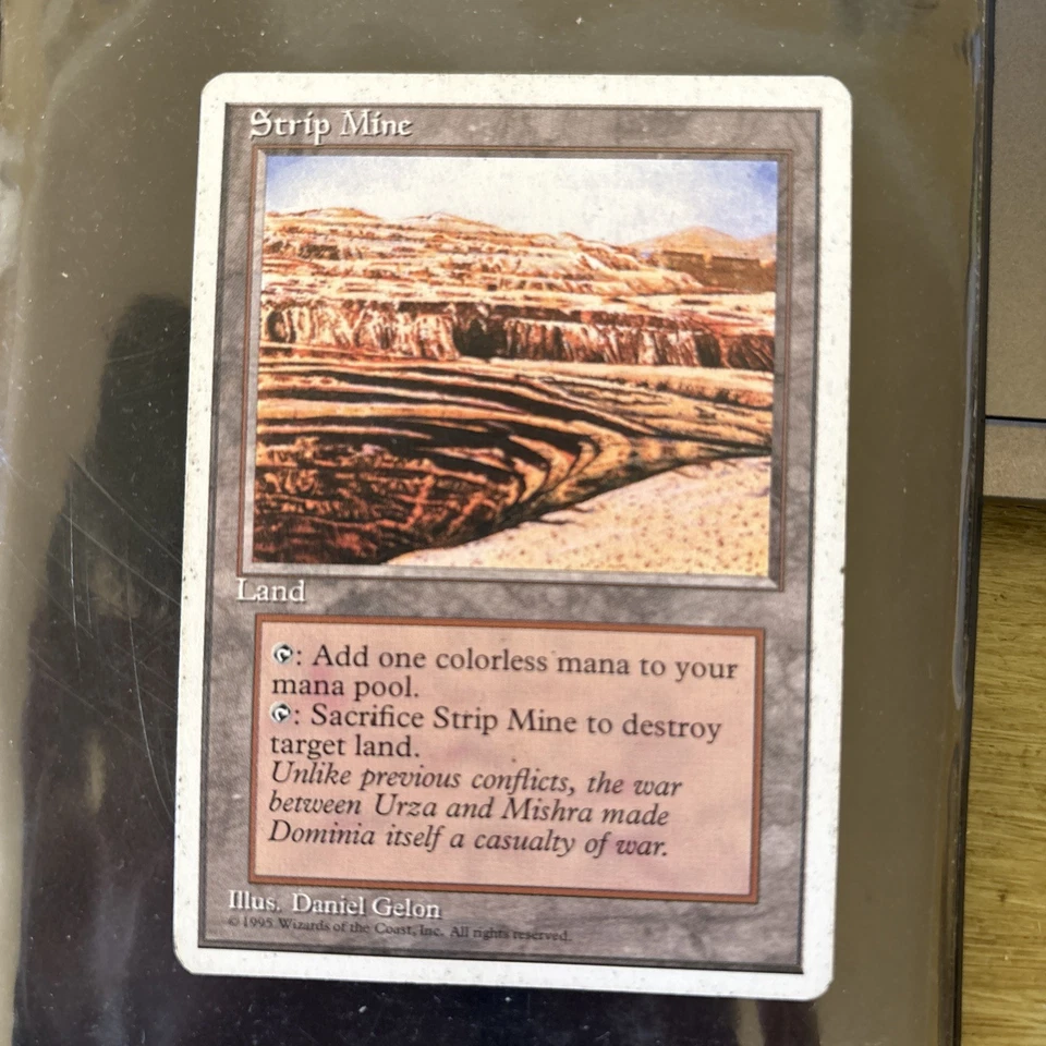 MTG Magic the Gathering Strip Mine (363/379) Fourth Edition MP LAND - Image 1 of 2