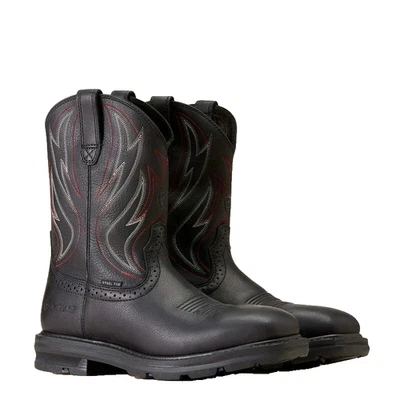 Botas de trabajo Ariat Sierra Shock Shield punta de acero tirar #10046929 para hombre talla 8 Foto 1 de 4