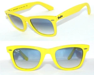 Ray Ban SONNENBRILLE GELB BLAU WAYFARER RB 2140 996/3F BRILLE 4340 SPECIAL 4940 - Bild 1 von 5