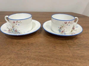 Vintage Pair Of Limoges For Cartier Cups And Saucers - Picture 1 of 5