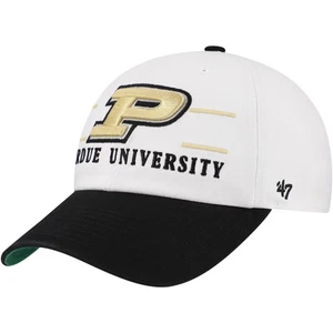 Men's '47 White Purdue Boilermakers Gridiron Clean Up Adjustable Hat - Picture 1 of 4