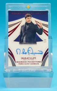 2021 Immaculate Paris Saint Germain Mauricio Pochettino Auto 7/8 - Picture 1 of 2