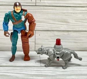 Vintage 1988 Hasbro Cops n Crooks Officer Bowser & Blitz K9 - A8 - Picture 1 of 10